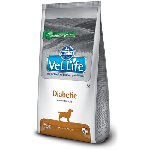 Farmina Vet Life Suva hrana za odrasle pse Diabetic dog, 12kg Slike