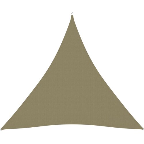 VidaXL Senčno jadro oksford blago trikotno 3x3x3 m bež, (20610761) Slike