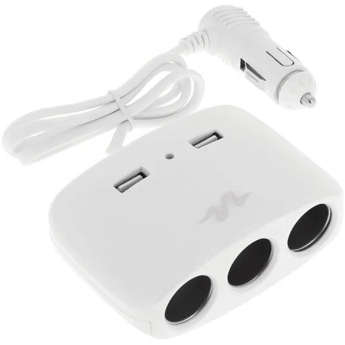 Sumex Auto punjač, 2 x USB, Beli Slike