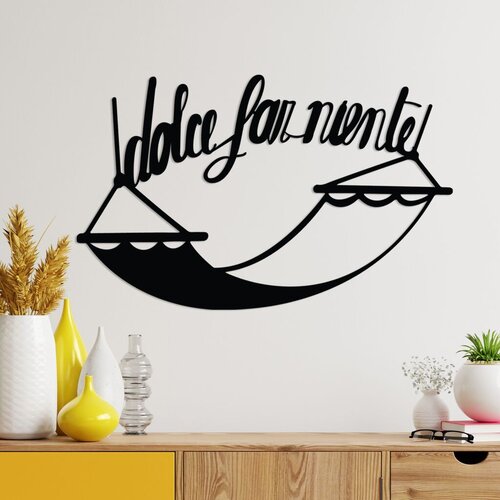 Wallity zidna dekoracija Dolce Far Niente 5, 60x38cm, Crna Cene