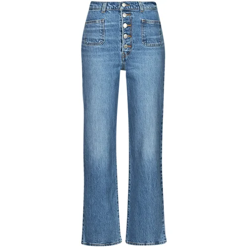 Levi's Jeans straight RIBCAGE PATCH POCKET Modra