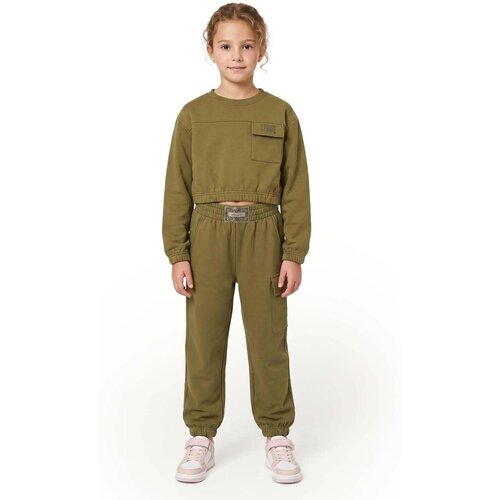 Leone 1947 Trenirka komplet Girl Tracksuits Love Kaki Slike