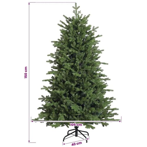  Umjetno božićno drvce s nogom 150 cm 150 LED lampica - 150 cm s LED svjetlima Slike