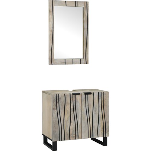 VidaXL Komplet pohi&amp;scaron;tva za kopalnico 2 pcs Bela 62 x 33 x 58 cm Slike