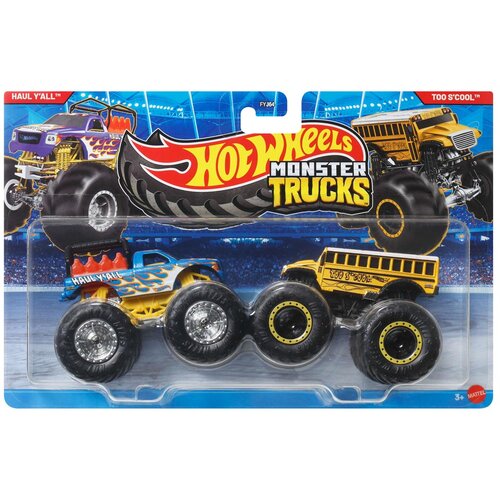 Mattel Hot Wheels Monster Trucks: Haul YAll vs Too SCool mali avtomobilčki, paket 2 kosov 1/64 - Cene