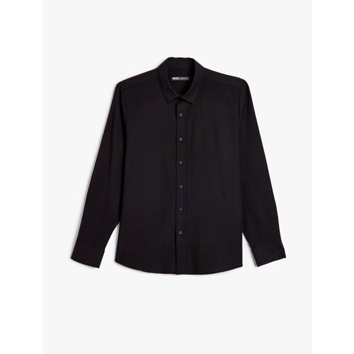 Koton Long Sleeve Shirt Cotton Textured Slike