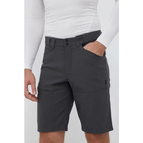 Peak Performance Kratke outdoor hlače Iconiq boja: siva