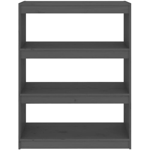  za knjige / sobna pregrada sivi 80x30x103,5 cm borovina Slike