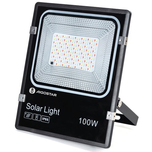 Aigostar led rgb prigu&amp;scaron;iva solarni reflektor LED/100W/3,2V IP66 + daljinski upravljač Slike