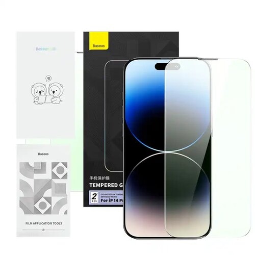Baseus KALJENO STEKLO S FILTROM ZA OČI ZA IPHONE 14 PRO Z ZA&amp;Scaron;ČITO ZA OČI, (5000344470) Slike