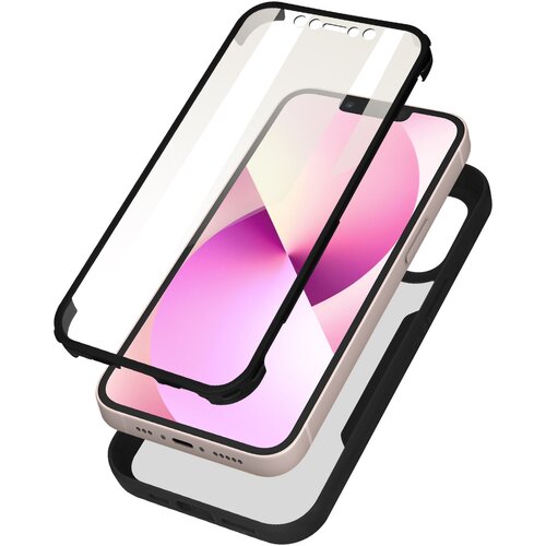 AVIZAR Ovitek iPhone 13 Mini, zadnji del iz pleksiglasa z crno obrobo, (20616710) Slike