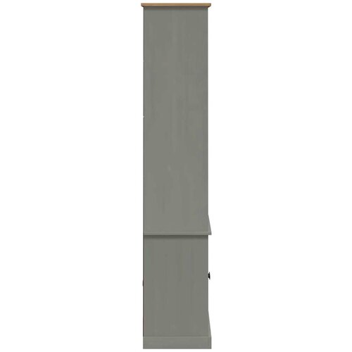  Regal za knjige VIGO sivi 85 x 35 x 170 cm od masivne borovine Slike