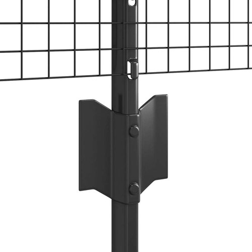 VidaXL Set žičane ograde za koko&amp;scaron;i Set od 2 Siva Čelik, PVC 25 x 0.5 m Slike