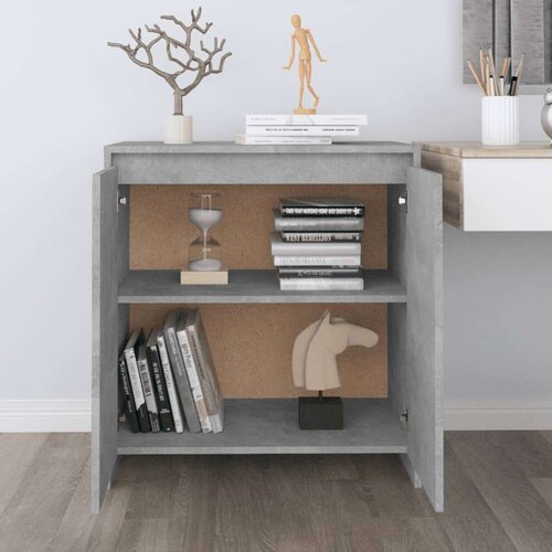 VidaXL Komoda siva boja betona 70 x 40 x 73,5 cm od iverice Slike
