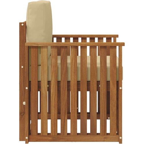  Set vanjskih sofa s jastukom Prirodna 71 x 63 x 73 cm Slike