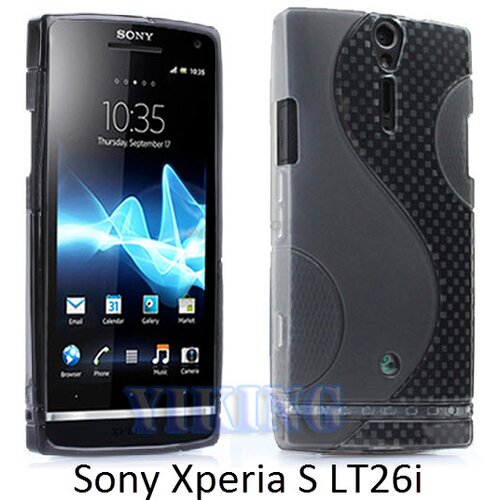  Gumijasti / gel etui S-Line za Sony Xperia S LT26i - sivi Cene