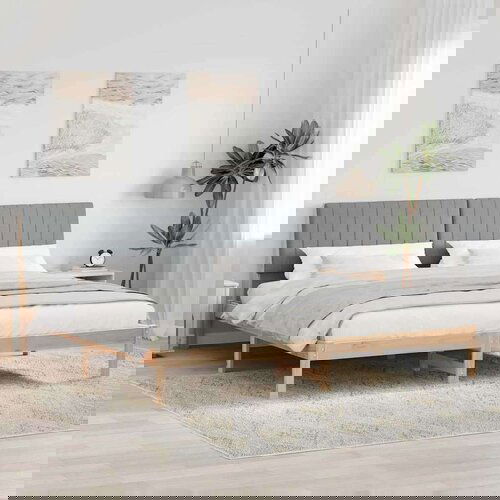  Konstrukcija postelje Rjava 200 x 200 cm Masivno borovo les, (5000084333) Slike