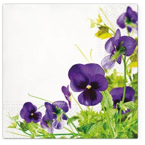  Dekupaž salvete - Pansies Frame - 1kom Cene