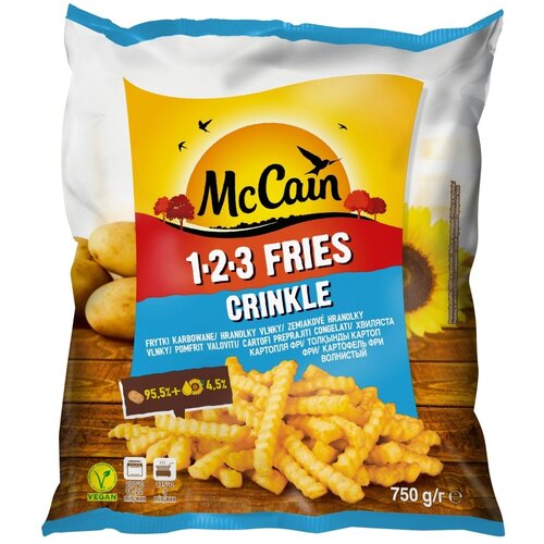  McCAIN pomfrit Fries crinkle 750g Slike