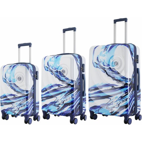 Semiline Unisex's ABS Suitcase Set T5653-0 Slike