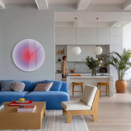Styler Tiskana steklena slika &amp;oslash; 70 cm Halo &amp;ndash; Slike