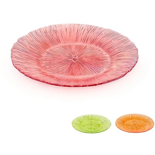 Mhome Krožnik Pomlad 21cm / več barv / steklo, (5000200356) Slike