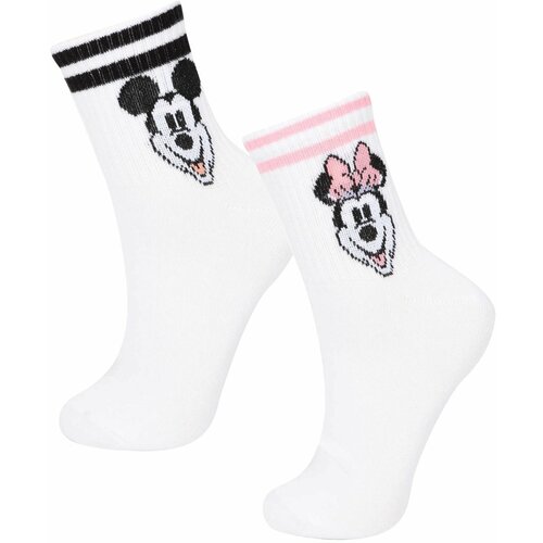 Defacto Woman Mickey & Minnie Licensed 2 piece Short Socks Cene