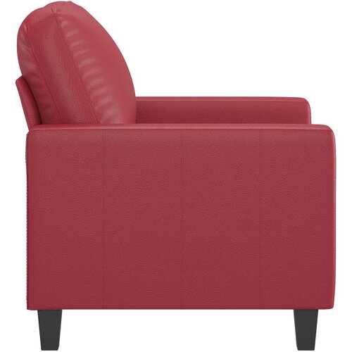  Fotelja crvena boja vina 60 cm od umjetne kože Slike