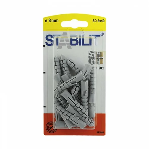 STABILIT Vložki SD Stabilit (8 x 40 mm, 20 kosov)