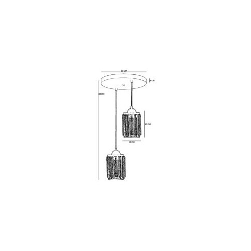 Opviq luster 2607864, crni Slike