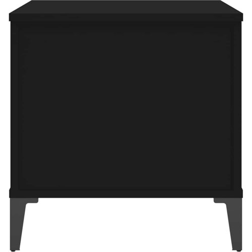  Stolić za kavu crni 60 x 44,5 x 45 cm od konstruiranog drva Slike