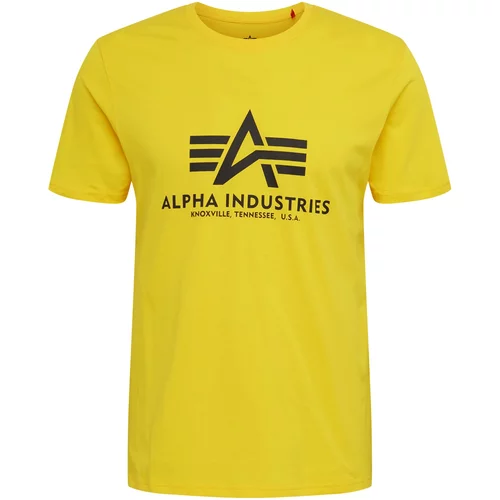 Alpha Industries Majica rumena / črna