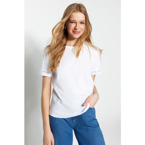 Trendyol T-Shirt - White - Regular fit Slike