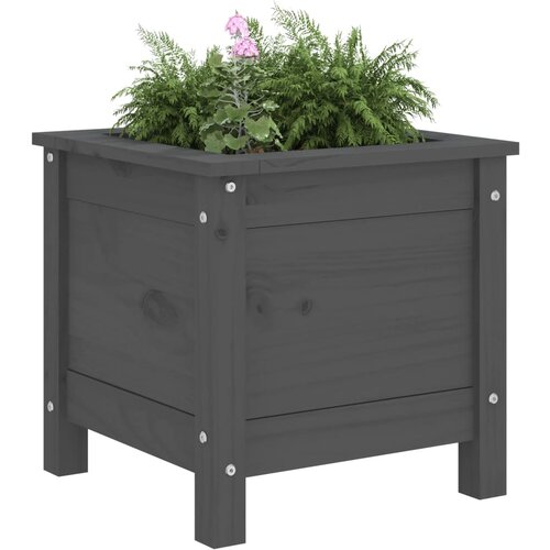  Vrtna sadilica siva 40 x 40 x 39 cm od masivne borovine Slike