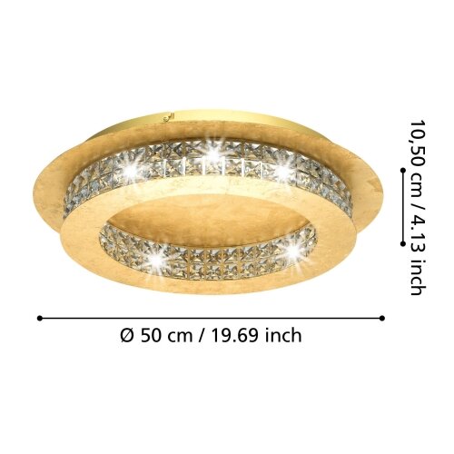Lesnina XXXL Eglo 39405 - LED prigu&amp;scaron;iva stropno svetlo PRINCIPE LED/31,5W/230V Slike