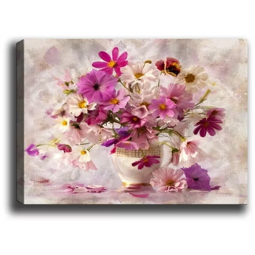 Tablo Center Stenska slika na platnu Flowers in Vase, 40 x 60 cm