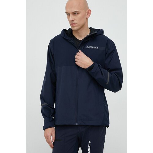 Adidas Vodoodporna jakna Multi mo&amp;scaron;ka, mornarsko modra barva Slike