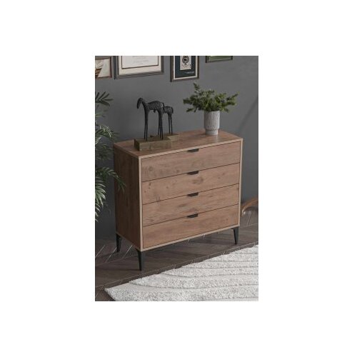 Hanah home Komoda Arden 4, 90 x 88 x 40 cm, Bor Slike