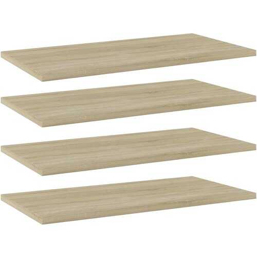 VidaXL Police za knjige 4 kom boja hrasta sonome 60x30x1 5 cm iverica Slike