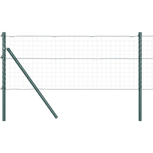 vidaXL Ograjni Stebri 26 kosov Zeleni Ø32 mm 80 cm Galvanizirano Jeklo Cene