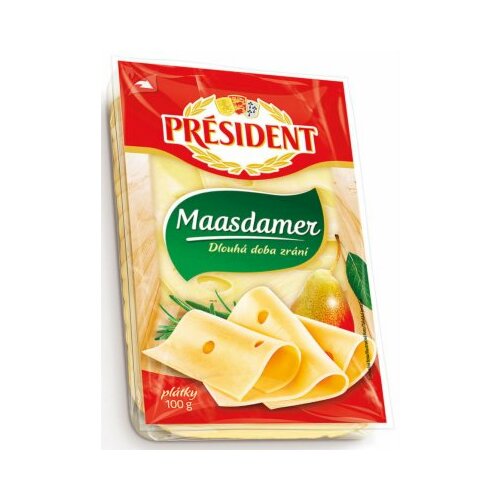 President maasdamer sir slice 100g Slike