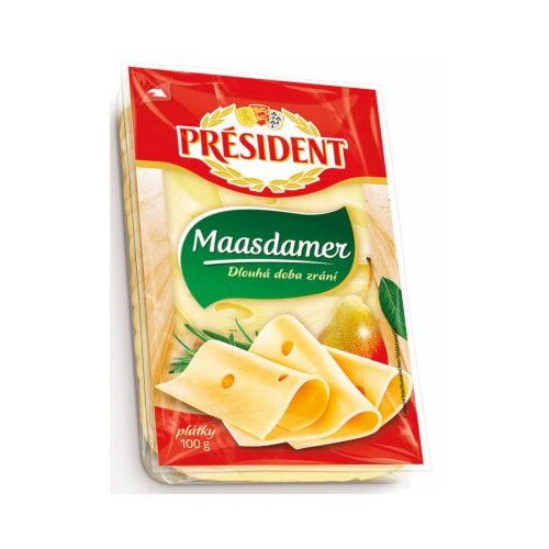 President maasdamer sir slice 100g Slike