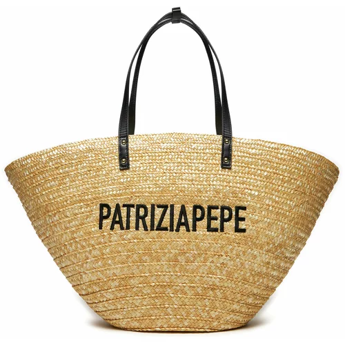 Patrizia Pepe Shopper torba pijesak / crna