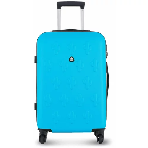 Semiline Velik trdi kovček T5630-6 Modra