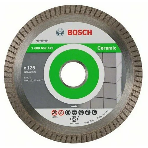 Bosch diamantna rezilna plošča Best for Ceramic Extra-Clean Turbo 125mm 2608602479