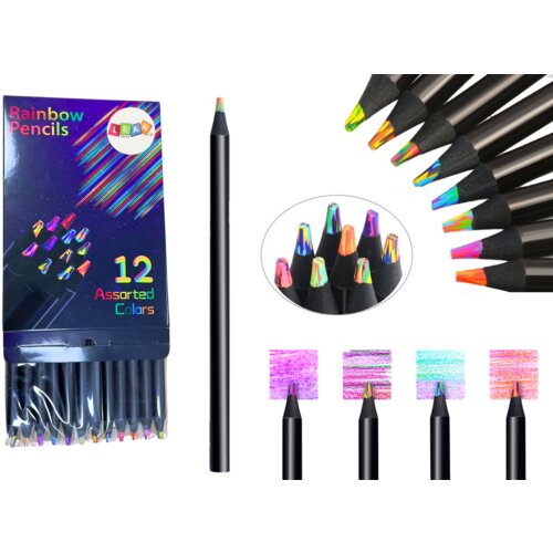  Set of Multicolored Pencils Creative Round Pencils 12 pcs. Cijene