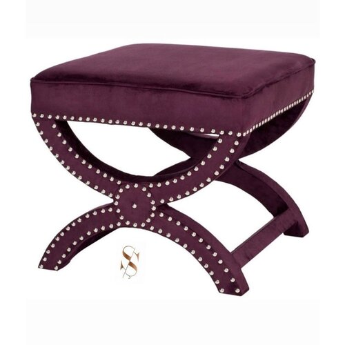Woody Fashion felice halka pouffe 60 - damson damson pouffe Slike