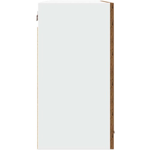  stakleni ormarić &amp;quot;Lyon&amp;quot; Staro drvo 80x31x60 cm Konstruirano drvo Slike