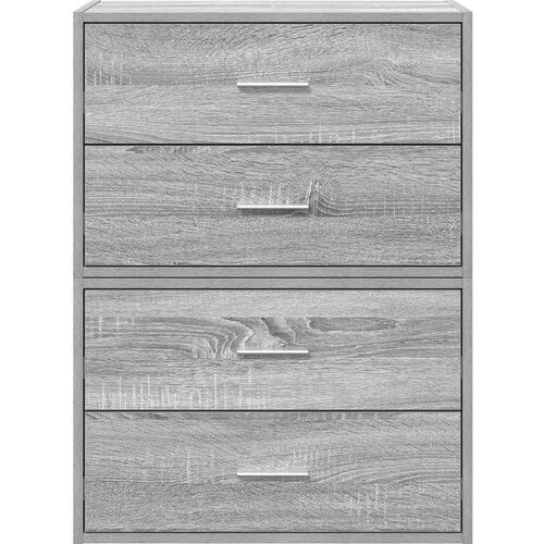 VidaXL Ormari s 2 ladice 2 kom boja hrast 60x31x40cm konstruirano drvo Slike