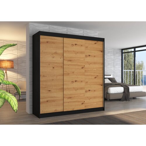 ADRK ORMAR MEGAN 200 CM (VI�E BOJA)-Crna/artisan Cijene